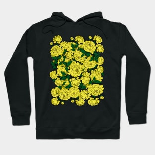 Yellow Peonies Hoodie